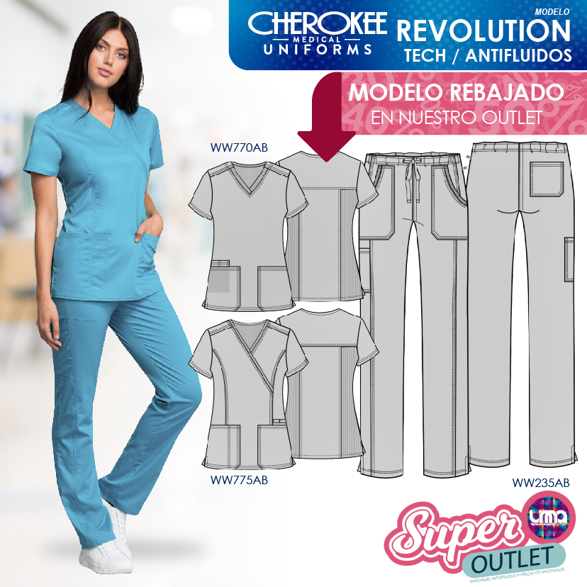 Uniformes medicos Cherokee